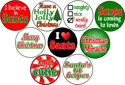 Set 9 Christmas Themed 1.25