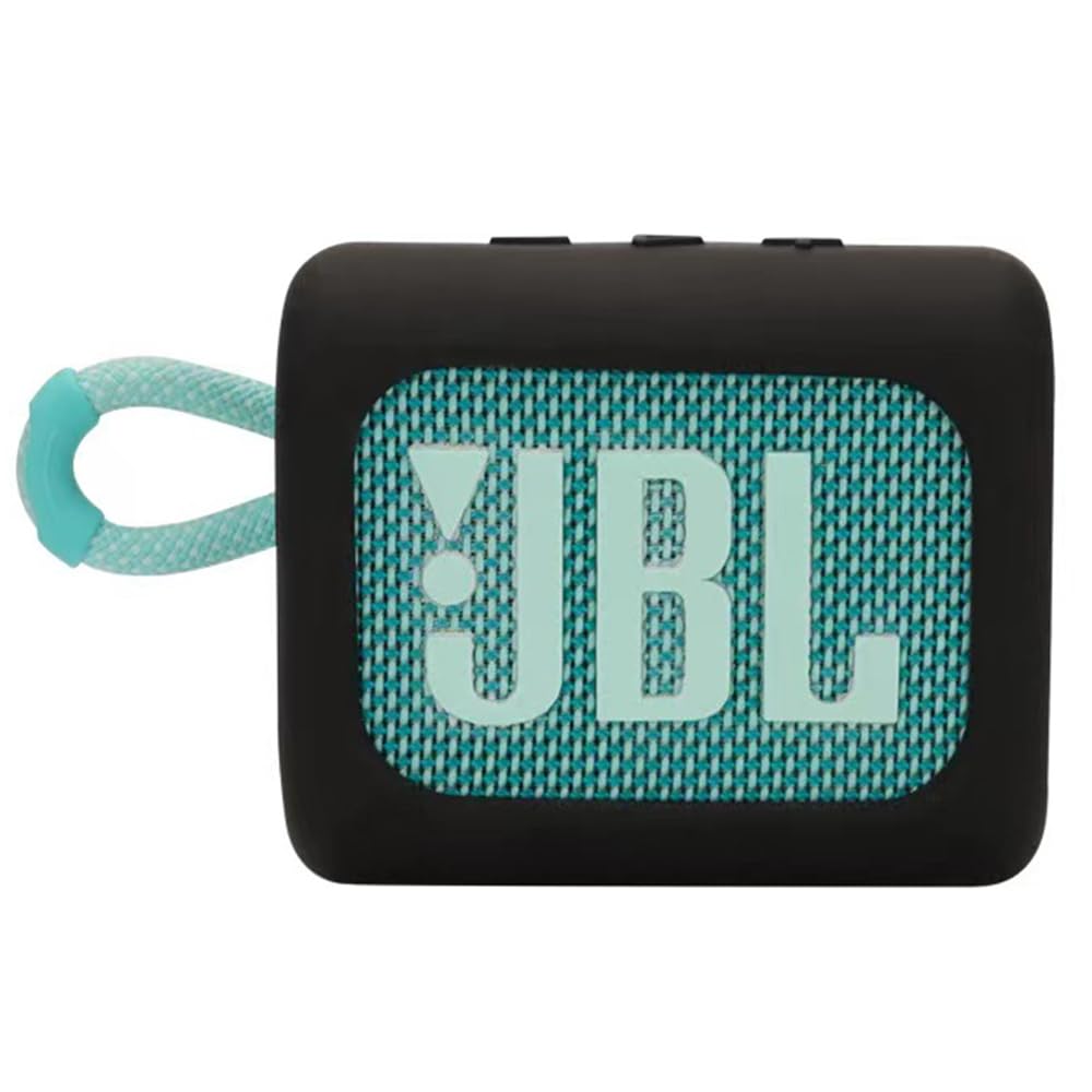 Msiall Silicone Case Compatible with JBL GO 3, [Supports Wireless Charging] [Shockproof Protective Case] Beautiful 3D Cartoon Black