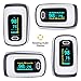 MeasuPro Instant Read Digital Pulse Oximeter, Oxygen Sensor and Pulse Rate Monitor with Alarm Setting, Color OLED Display and Carry Case, CE