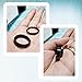 Frank S.Burton 4mm 6mm 8mm Mens Black Wedding Bands Tungsten Rings Matte Brushed Beveled Edge Comfort Fit