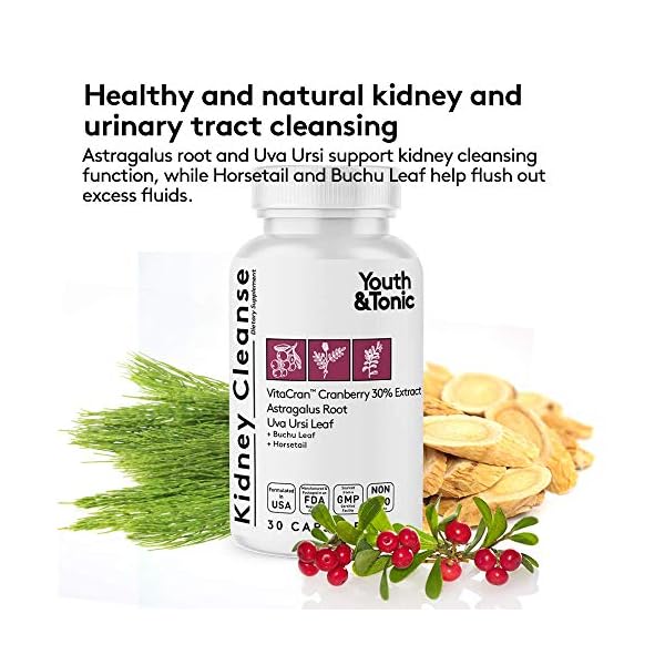 Youth & Tonic Daily Water Retention Pills for Kidney Cleanse Swelling