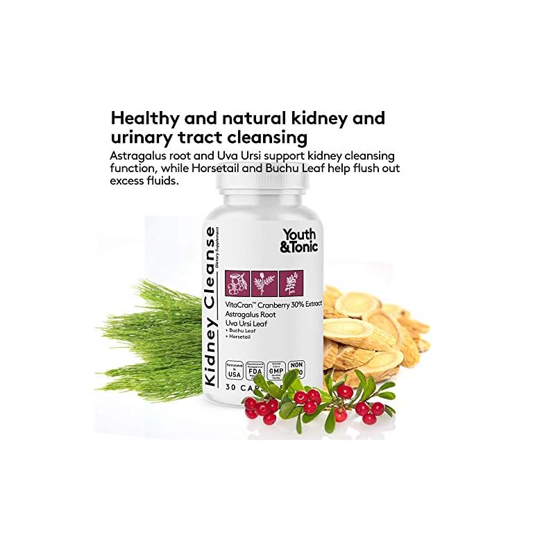 Youth & Tonic Daily Water Retention Pills for Kidney Cleanse Swelling