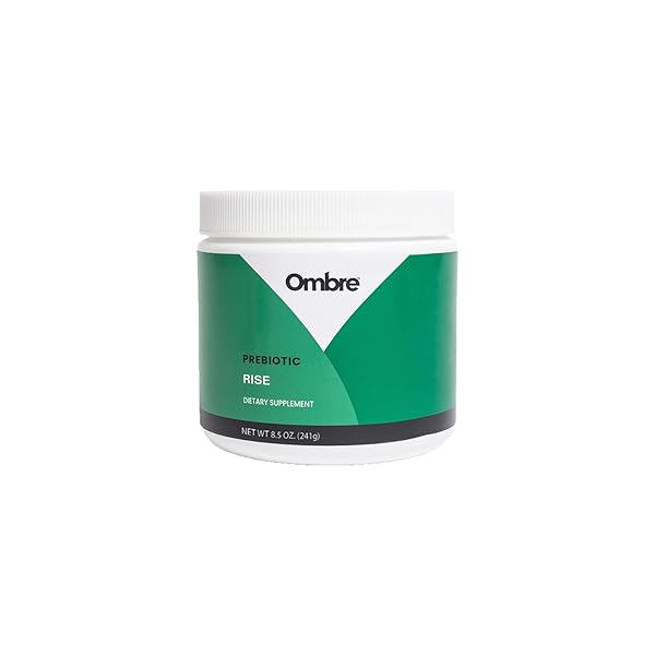 OMBRE RISE PREBIOTIC POWDER FIBER SUPPLEMENT, SUPPORTS DIGESTIVE REGULARITY AND OVERALL WELLNESS, WATER SOLUBLE, FAST-ABSORBING, & GENTLE ON STOMACH, SHELF-STABLE, 8.5-OUNCE TUB, 30 SERVINGS