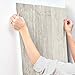 RoomMates York Wallcoverings ZB3347 Wide Wooden Planks Wallpaper, Gray/Black/Off White