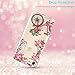 iPhone 7 Case,iPhone 8 Case,LUMARKE Vintage Floral Clear TPU with designs for Women Girls Slim Flexible Soft Silicone Protective Phone Case Cover for iPhone 7 /iPhone 8 -Flowers