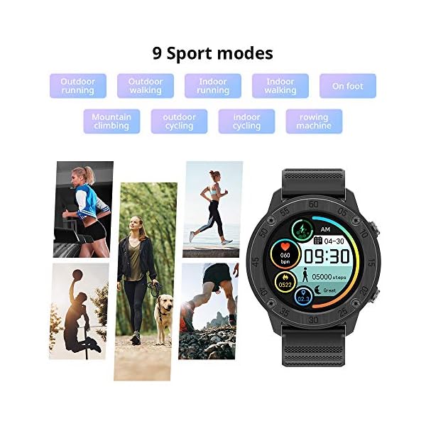 Blackview Smart Watch, X5 Fitness Tracker Heart Rate Monitor Watch, IP68 Waterproof Sport Smart Watch for Men Women, 1.3…