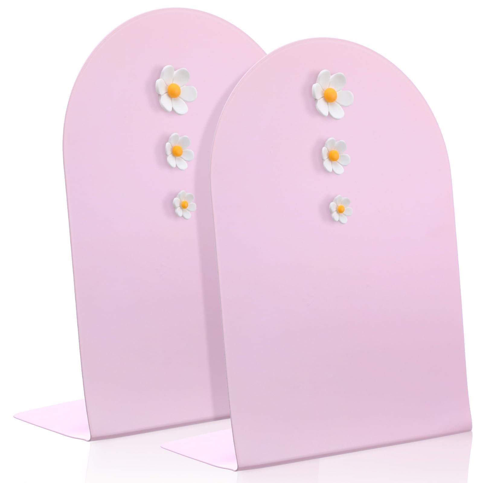 Photo 1 of 1 Pc Pink Magnetic Bulletin Board 7.87x11 Inch Tabletop Memo Display Board with Easel Stand for Home Office Kitchen Table Supplies