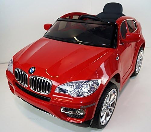 Exclusive Kids12v Official BMW X6 Battery Operated Ride on Car with Remote Control/ Functioning Lights/ Mp3/Red