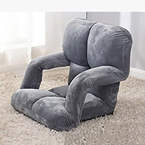 G-Y Lazy Sofa (with Armrests) Single Bed Chair, Computer Chair Without Legs Sofa (Color : Gray)