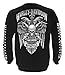 HARLEY-DAVIDSON Men's Lightning Crest Fleece Pullover Sweatshirt, Black