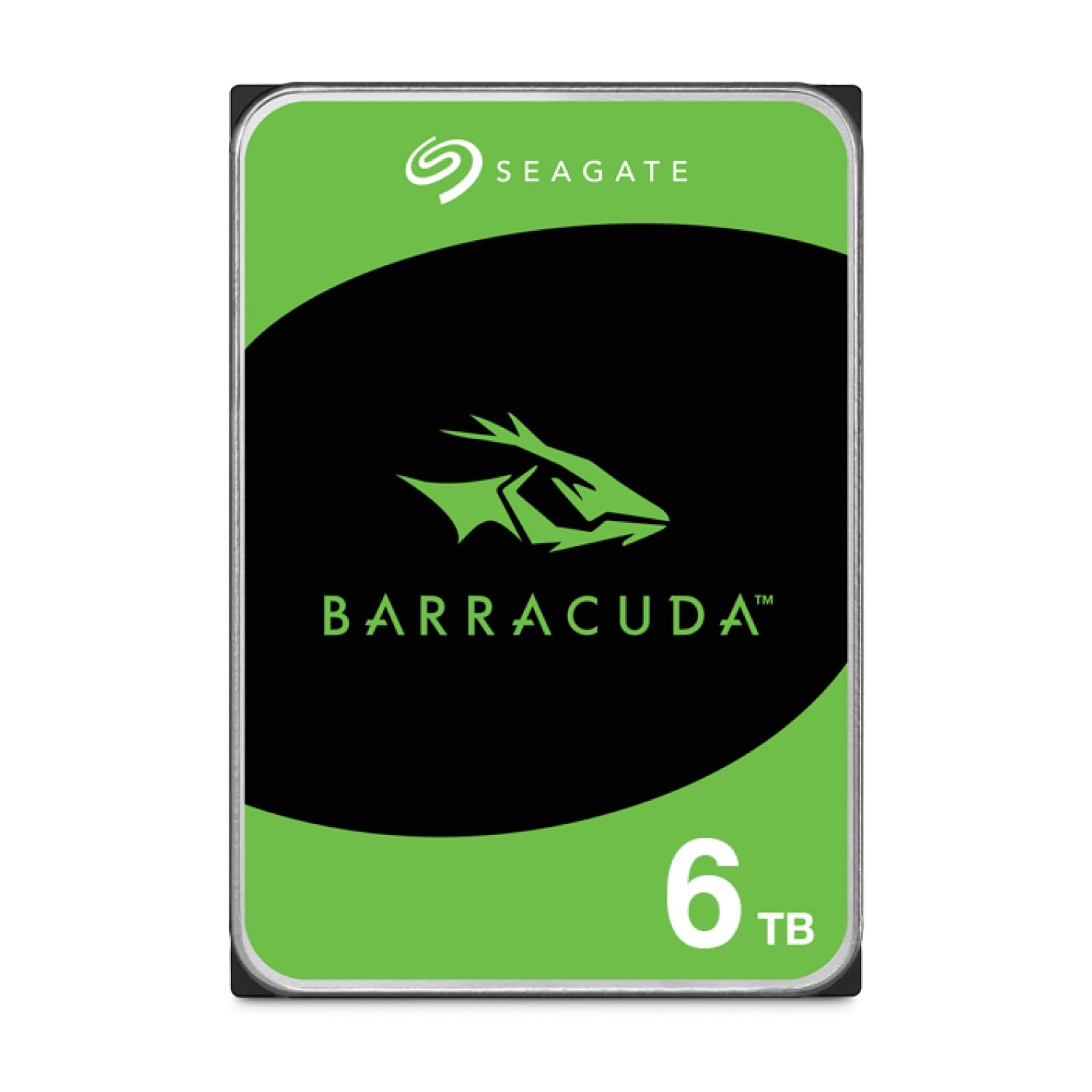 Seagate BarraCuda 6TB, Internal Hard Drive, 3.5 Inch, SATA, 6GB/s, 5.400 RPM, 256MB Cache, for Computer Desktop PC, FFP (ST6000DMZ03)