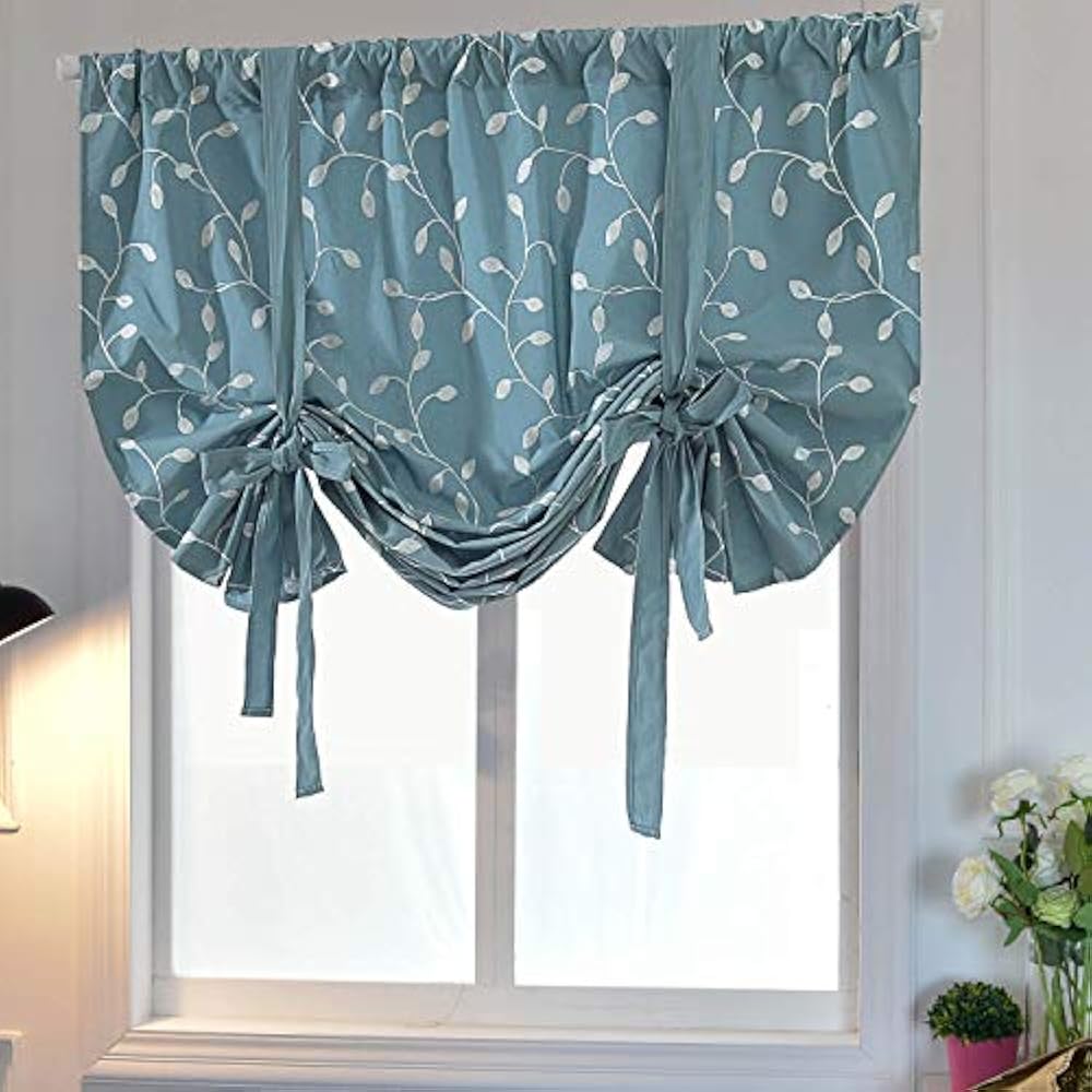Curtains Blinds Romantic Blackout Tie Up Curtain Shade Roman