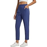 baleaf Womens Travel Pants with Zipper Pockets Stretchy Work Pants Business Casual Slacks Golf Pants Dressy with Pockets