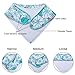 10-Pack Bandana Bibs Upsimples Baby Drool Bibs for Drooling and Teething, 100% Cotton, Super Absorbent, 10 Stylish Design Bibs for Baby Girls Infants Toddlers, Baby Shower Bib Gift Set