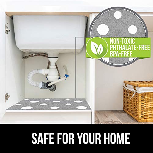 Gorilla Grip Reusable Waterproof Under Sink Mat Liner, Slip Resistant