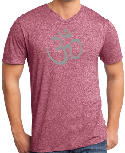 Best Yoga Clothing from Top to Bottom 45 Yoga Clothing For You Mens AUM V-Neck Tee Shirt, Large Heathered Sangria