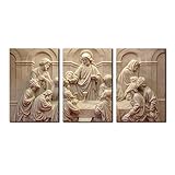 3 Pieces Canvas Wall Art Picture The Last Supper