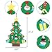 Garma DIY Felt Christmas Tree Set with 41 Ornaments, Christmas Felt Craft Kits Xmas Wall Hanging Decorations for Kids Toddler Gifts Party Supplies