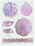American Crafts 6/Pkg Jane Davenport Mixed Media 2 Acrylic Stamps
