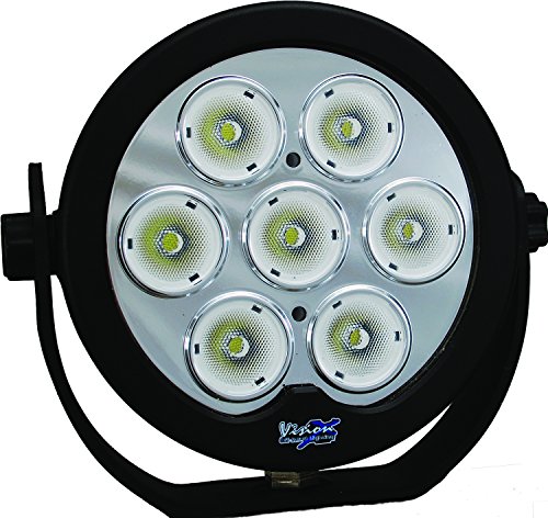 Vision X Lighting XIL-SP720 Solstice Prime Black 6" Round 10W Six 20 Degree Narrow Beam LED