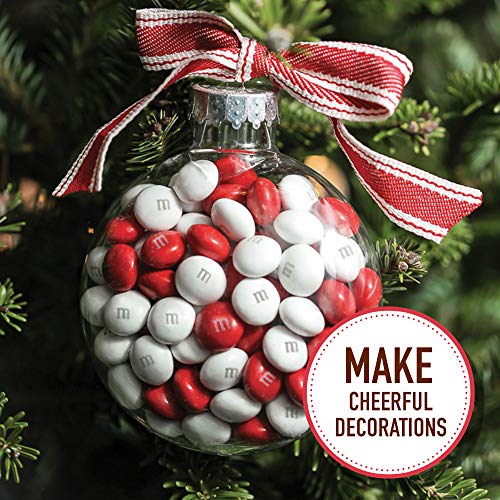 M&M'S Holiday White Chocolate Peppermint Christmas Candy, 7.44-ounce Bag