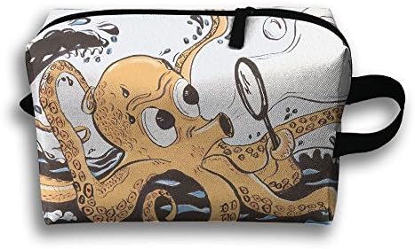 Comic Octopus Small Travel Toiletry Bag Super Light Toiletry Organizer For Overnight Trip Bag