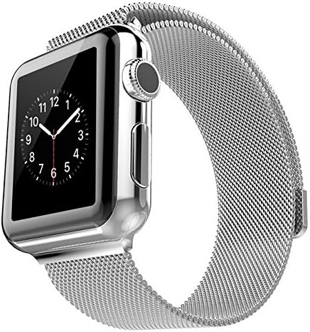 Touch Rage, Milanese Loop, Apple Watch Band, Stainless Steel Mesh Strap, Magnetic Closure Clasp, Premium Band for Series 1 and Series 2 Apple Watch, 38mm, Silver