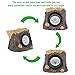 Greluna Outdoor Solar Garden Stump Light, 2 Modes LED Solar Powered Light,LED Solar Decor Light