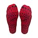 JoyLift Barre, Pilates, Yoga, Exercise, Grip Socks. Non-Slip Bottoms. Cute Non-Skid Slipper Socks. 3 Pairs + Bonus Organza Gift Bag (Blue, Black, Red) for Women & Men