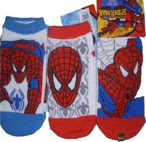 3 pairs Spiderman Socks for Boys by Marvel