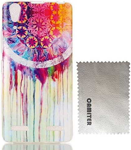 Camiter Colorful Painting Design Clear Skin Soft Flexible Extremely Thin Gel TPU Series Scratch-Proof Back Protective Skin Cover Case for Lenovo A6000