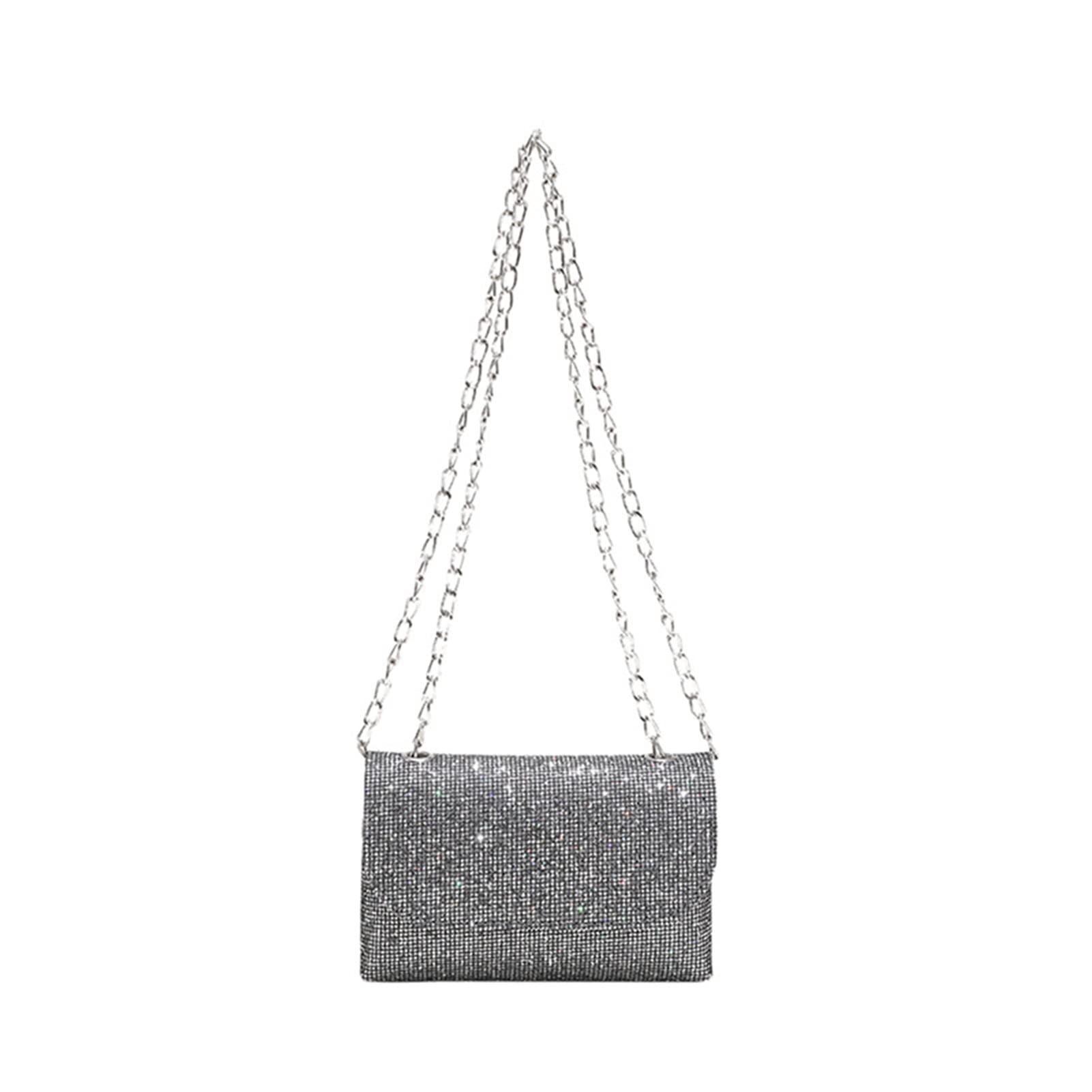 Caviotess Women Shiny Sequins Crossbody Bag Purse