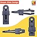 Wellmax Heavy Duty Tarp Clips 12 Pieces, Multi-Purpose Awning Clamps Set with Strong Lock Grip for Holding Up Tarp, Canopy, Sun Shade, and Pool Cover
