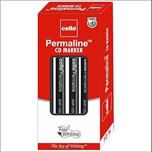Cello Permaline Permanent Marker – Pack of 100 (Black)
