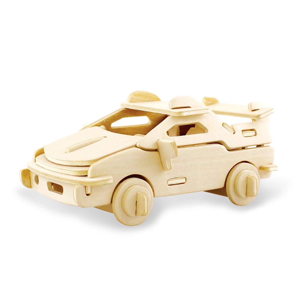 Georgie Porgy 3D Wooden Puzzle Animal Building Blocks For Children Jigsaw Educational Toy Gift (JP235 Cars) — image 1
