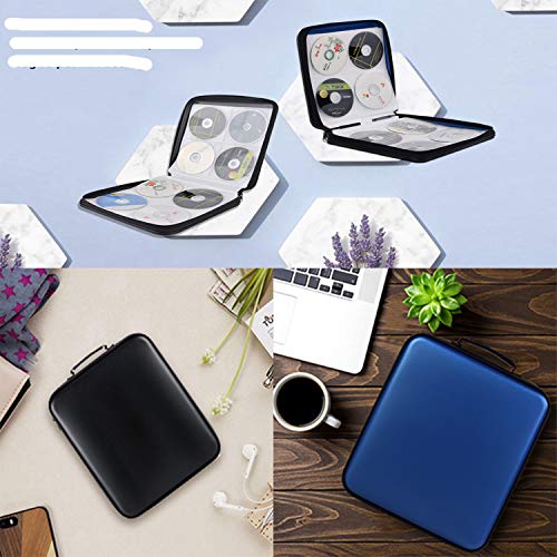 COOFIT CD Case, 160 Capacity DVD Case CD Wallets Storage Organizer Flexible Plastic Protective DVD Storage