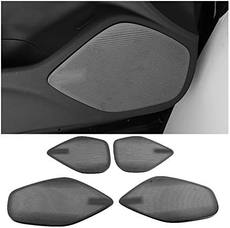 カーステレオ オーディオ 車 装飾 ドレスアップ キャデラックct5 ステンレススチール製スピーカーカバーのインテリアトリムサイドドアステレオベゼルカラーリングガーニッシュ成形用 スピーカーカバー カバー スタイル1 お歳暮 Color スピーカーグリル