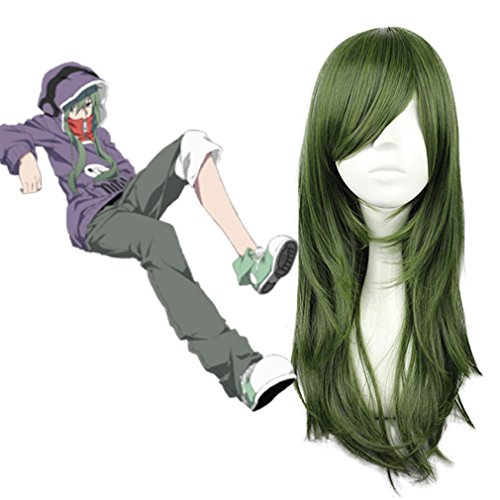 Mcoser 27" Army Green Long Straight Hair- Kagerou Project Kido Tsubomi Cosplay Wig