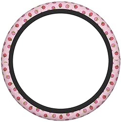 KiuLoam Cute Strawberry Pink Car Streering Wheel