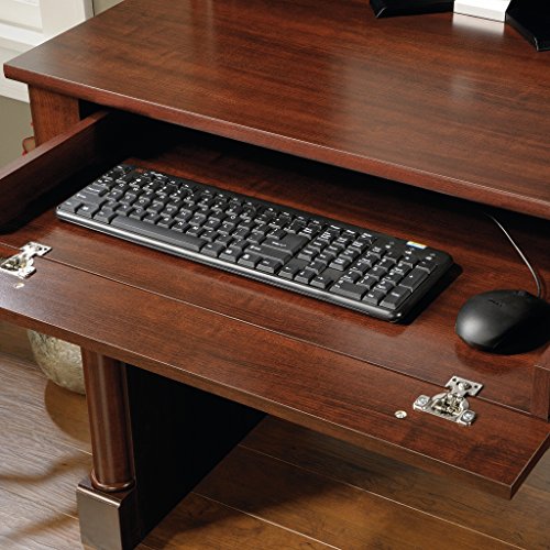 Sauder Palladia Computer Desk and Hutch, Select Cherry finish Pricepulse