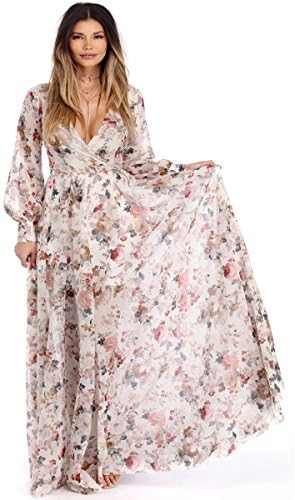 Lemontrip Women's Maxi Dresses, Extra Large Plus Size Formal Bridesmaid Evening Dress 18