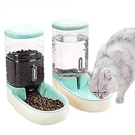 Fairy Tale Automatic Pet Feeder Small&Medium Pets Automatic Food Feeder and Waterer Set 3.8L, Travel Supply Feeder and Water Dispenser for Dogs Cats Pets Animals