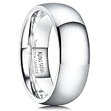 King Will 8mm Tungsten Carbide Wedding Band for Men