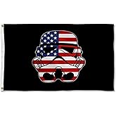 Cayyon US Storm Trooper Flag Banner Outdoor Indoor Decoration Flag 3x5Feet Double Stitched Polyester with Brass Grommets