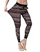 Bentibo Women's Stylish Multi Pattern Printed Jogger Leggings Harem Pants Red Ripple L