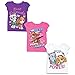 PAW Patrol Girls' Toddler 3 Pack T-Shirt Bundle, Grape Violet/Hot Pink/White, 4T