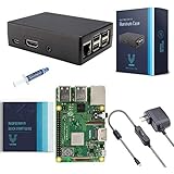V-Kits Raspberry Pi 3 Model B+ (Plus) Basic Starter Kit with Aluminum Alloy Pi Cooling Case [2018 Model]