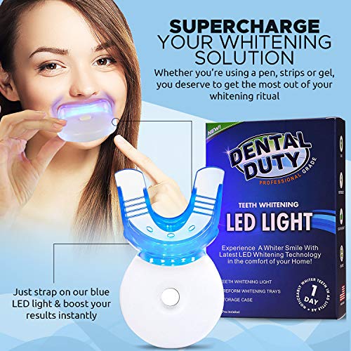 Teeth Whitening Accelerator Light| Teeth Whitening Light with 5 Effective Light Bulbs| Teeth Whitening Kit to Remove Pesky Stains| Teeth Whitener Made in USA| Get White Teeth Faster Than Other Product