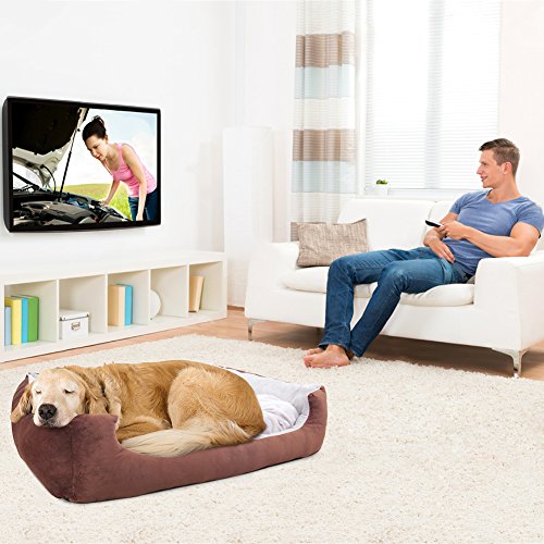 WILLNORN Dog Bed for Large Dogs Clearance with Cover Removable Mat Water Resistant Bottom and Washable Ped Sofa Bed Couch (L Large 35" L x 28" W x 6" H)