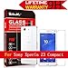 Xperia Z3 Compact Glass Screen Protector, (D5803 D5833) [1 Front & 1 Back] AnoKe(0.3mm 9H 2.5D) Best Tempered Glass Screen Protector Film Shield Guard For Sony Xperia Z3 Compact QH